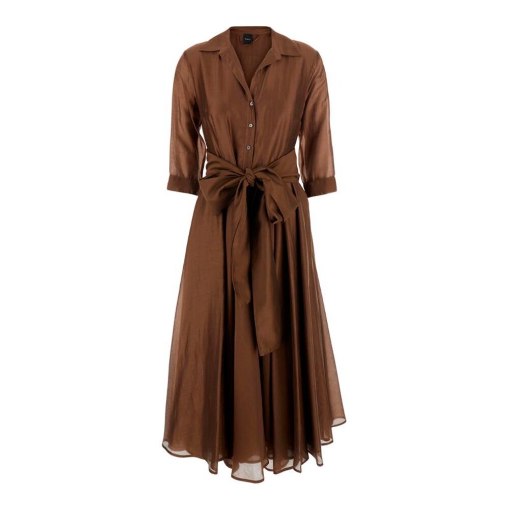 Plain Women Light Lyocell Midi Dress